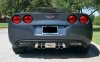 C6 Corvette Exhaust Filler Panel w/C6 Flags Emblem